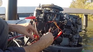 No spark How to test CDI ignition on an outboard motor [upl. by Epperson]