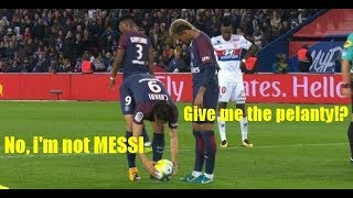 Neymar JR amp Cavani Fight for Penalty amp Free Kick Cavanis Not Messi [upl. by Adlesirhc]