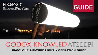 GODOX KNOWLED AT200Bi Air Tube Light  Operation Tutorial [upl. by Karmen9]