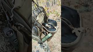 Saddle hunting setup bowhunting bowhunter tethrd mathewsarchery hunting vortexoptics [upl. by Nirik]