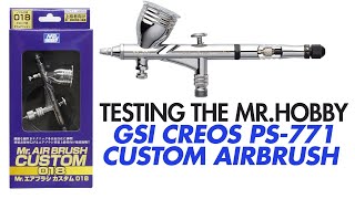 Testing The Mr Hobby GSI Creos Custom PS771 Airbrush  Awesome Quality [upl. by Ilatfen]