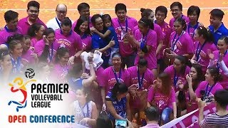 PVL OC 2018 Creamline calls on AteneoMotolite to celebrate title [upl. by Pendergast]