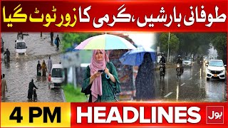 Massive Rainfall In Karachi  BOL News Headlines At 4 PM  Forecast Latest Update [upl. by Corsetti505]