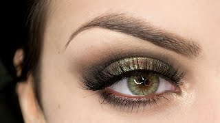 Smokey verde per occhi verdi e marroni  Green Smokey for green and brown eyes [upl. by Ocsisnarf172]