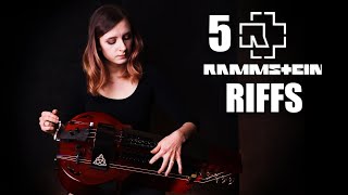 5 Rammstein riffs on hurdy gurdy [upl. by Ibed]