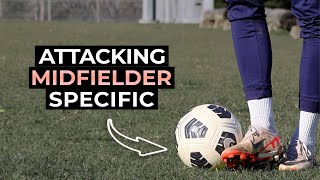 Attacking Midfielder Specific Training  Individual Football Session [upl. by Aihsekal253]