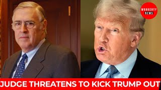 Judge Threatens To kick Trump Out of Courtroom [upl. by Atenek418]