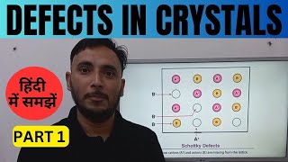 Defects in Crystal Structure in Hindi  Defects in Crystals  Part 1 [upl. by Elboa]