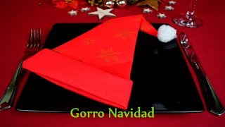 Plegado Servilletas – Gorro de Navidad – Karme Nature [upl. by Ennelram]