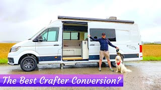 The ULTIMATE BESPOKE VW CRAFTER CAMPER VAN  Rhales Conversions [upl. by Eniowtna]