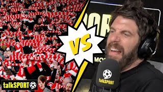 “STOP SHOUTING” 🤬 Andy Goldstein clashes with ANGRY Man United fan over De Gea amp the top 4 race 👀 [upl. by Ailices690]