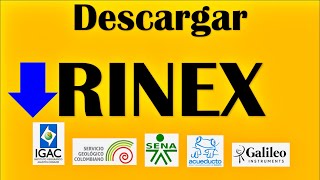 Descargar datos Rinex de IGAC SGC y Red Geodésica Nacional  Colombia [upl. by Drahsar]