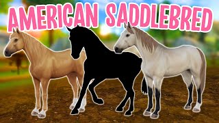 NEW AMERICAN SADDLEBRED HORSES IN STAR STABLE [upl. by Nager908]