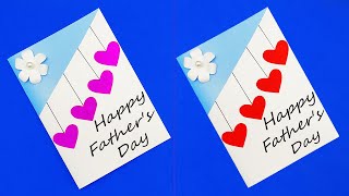 Fathers Day Card Ideas Very Easy  Easy And Beautiful Greeting Card For Fathers Day  Hand Work [upl. by Hoag]