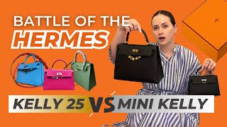 Hermes Kelly 25 VS Mini Kelly Comparison amp Full Review ❤️‍🔥 Which One Is Right For You [upl. by Evans]