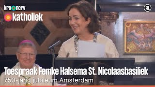 Laten we voor elkaar zorgen  Femke Halsema  St Nicolaasbasiliek Amsterdam [upl. by Mullen]