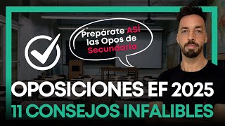 💡Cómo preparar las Oposiciones de Educación Física de Secundaria en 2025 [upl. by Crudden]