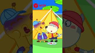 Wolfoo Be careful not to choke  Learns Safety Tips for Kids  Wolfoo Family Official shorts [upl. by Burn]