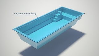 Ceramic pool XL Lounger 95 produced by Compass Europe [upl. by Allie]