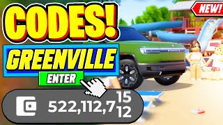 ⚠️New⚠️ ALL WORKING CODES For Greenville 2024  Roblox Greenville Codes 2024 [upl. by Gilchrist]