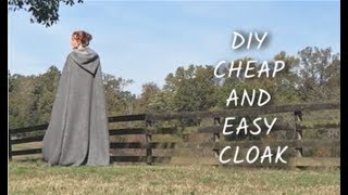 EASY HOODED CLOAK TUTORIAL [upl. by Gimble]