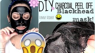 DIY Charcoal Peel Off MaskBad Jokes IncludedMust Watch [upl. by Riplex]