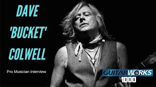 Dave Bucket Colwell  Guitarist  Pro Musician Interview Part 1 [upl. by Queena62]