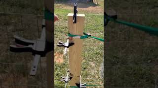 Tightening Welded Wire Fence Hack [upl. by Ignatius318]