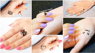 Cute Mehndi Tattoos❤️  6 Different types of Mehndi Tattoo Designs for Beginners [upl. by Marler853]