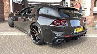 Novitec Ferrari GTC4Lusso  LOUD Accelerations amp V12 Sounds [upl. by Antsirhc705]