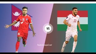 Nepal vs Tajikistan live football  Fifa Tri National Series 2024 [upl. by Goldston560]