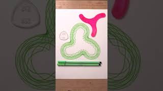 Spirograph Tutorial for Beginners  Green Swirl Spirograph [upl. by Alake]