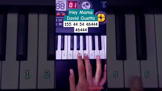 David Guetta  Hey Mama Easy Piano Tutorial viral shorts [upl. by Euqimod]