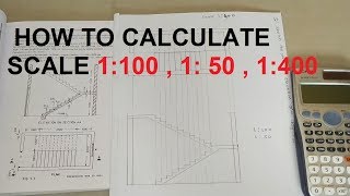 USE OF SCALE IN DRAWING  HOW TO CALCULATE SCALE 1100  150  1400 [upl. by Nya]