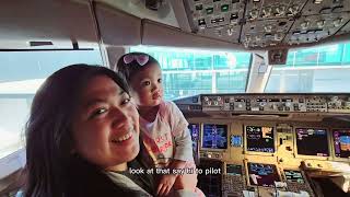 Baby meets Pilot on First plane ride [upl. by Jeff]