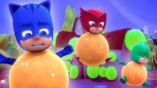 PJ Masks Eggs  Splat Ball Surprise  PJ Masks Official [upl. by Solracnauj]