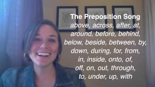 What is a preposition Listen to the preposition song [upl. by Koblas]