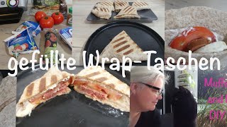 vegetarisch gefüllte Wrap Taschen auf dem Optigrill [upl. by Yelkcub42]