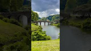 The Palladian Bridge at Stourhead Wiltshire stourhead stourheadgardens palladianbridge shorts [upl. by Rabma]