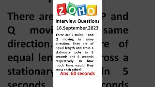 zoho interview questions and answers for software developer  interview preparation in tamil [upl. by Eckart805]