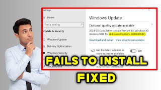 How to fix KB5037849 fails to install in Windows 10  2024 [upl. by Leone]