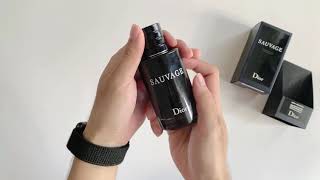 Unboxing New Dior Sauvage Refillable  Rechargeable [upl. by Anemix]