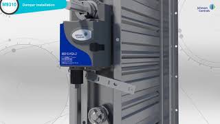 Johnson Controls M9310 Actuator and Damper Quick Installation [upl. by Neggem]