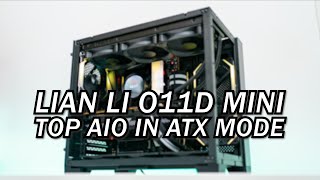 LIAN LI O11D MINI  Top 360mm AIO with ATX Motherboard [upl. by Lucilia21]