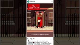 The Economist cover this week 6th July 2024  Keir Starmer and Larry 🐱keirstarmer ge2024 shorts [upl. by Fenton931]