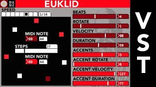 Euklid  Euclidean Rhythms VST Demo [upl. by Mile805]