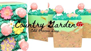 I Made Soap Using My Old Soap Scraps  Country Garden [upl. by Atirahs]