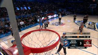 Foot Locker ThreePoint Contest Kevin Durants Final Round [upl. by Ailyt571]