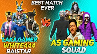 WHITE444RAISTARLAKA GAMERAJJUBHAI VS AS GAMING SQUAD  RED NUMBER CUSTOM  WHO WON [upl. by Zachery]