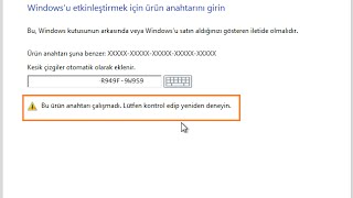 windows 8 kurarken ürün anahtarını pas geçme [upl. by Alvis]